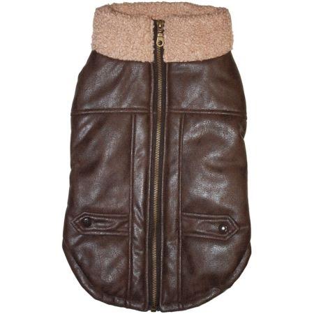 Fashion Pet Brown Bomber Dog Jacket