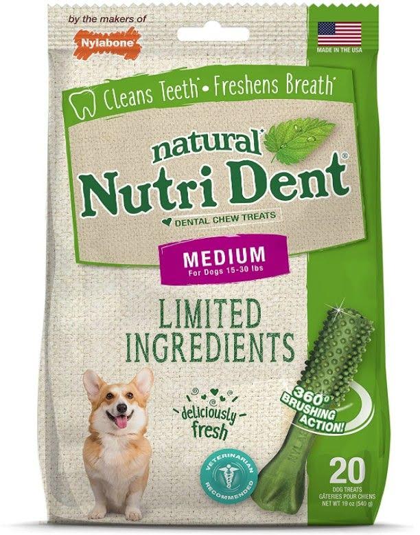 
  
  Nylabone Natural Nutri Dent Fresh Breath Dental Chews - Limited Ingredients
  
