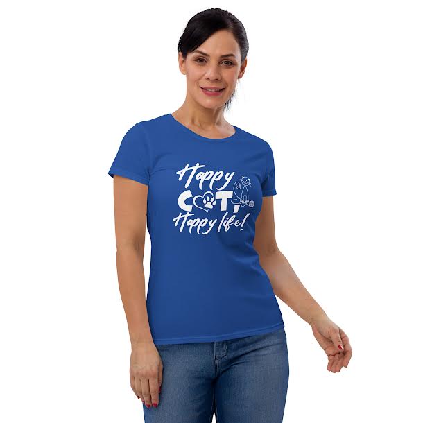 T-Shirts for women - Happy Cat Happy Life