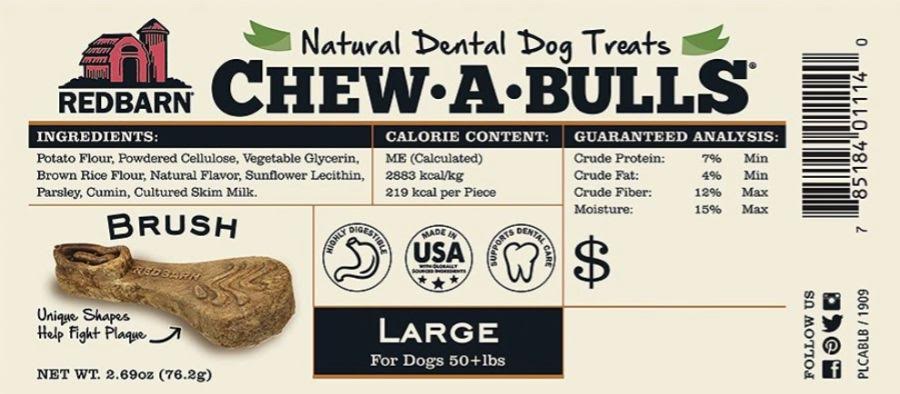 
  
  Redbarn Pet Products Chew-A-Bulls Chip Dental Dog Treats Medium
  
