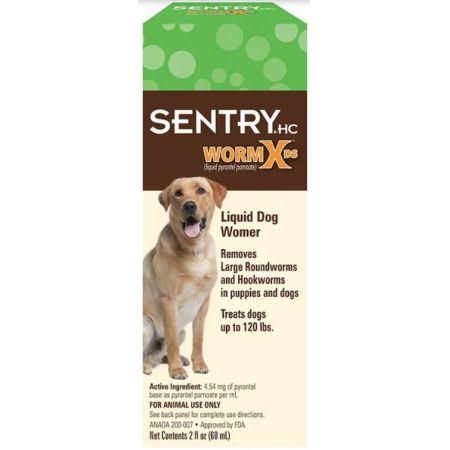 Sentry Worm X DS Double Strength DeWormer for Dogs and Puppies