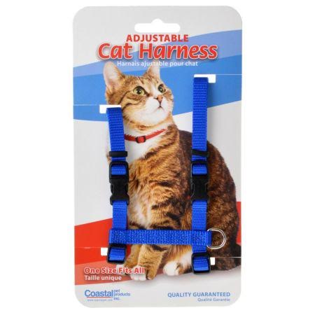 Tuff Collar Nylon Adjustable Cat Harness Blue