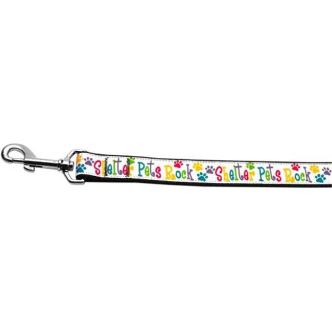 Pet Dog & Cat Nylon Collar or Leash, "Shelter Pets Rock"