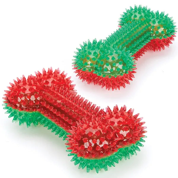 Zanies Holiday Squeaky Spike Bones