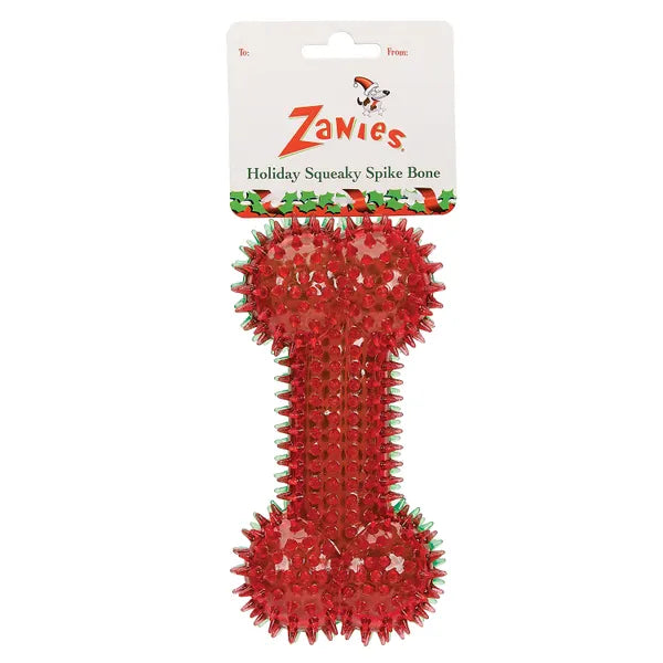 Zanies Holiday Squeaky Spike Bones