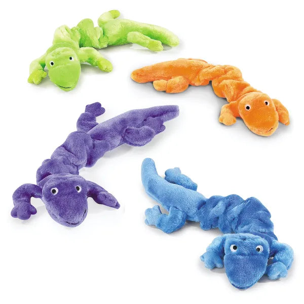 Zanies Bungee Geckos Dog Toys